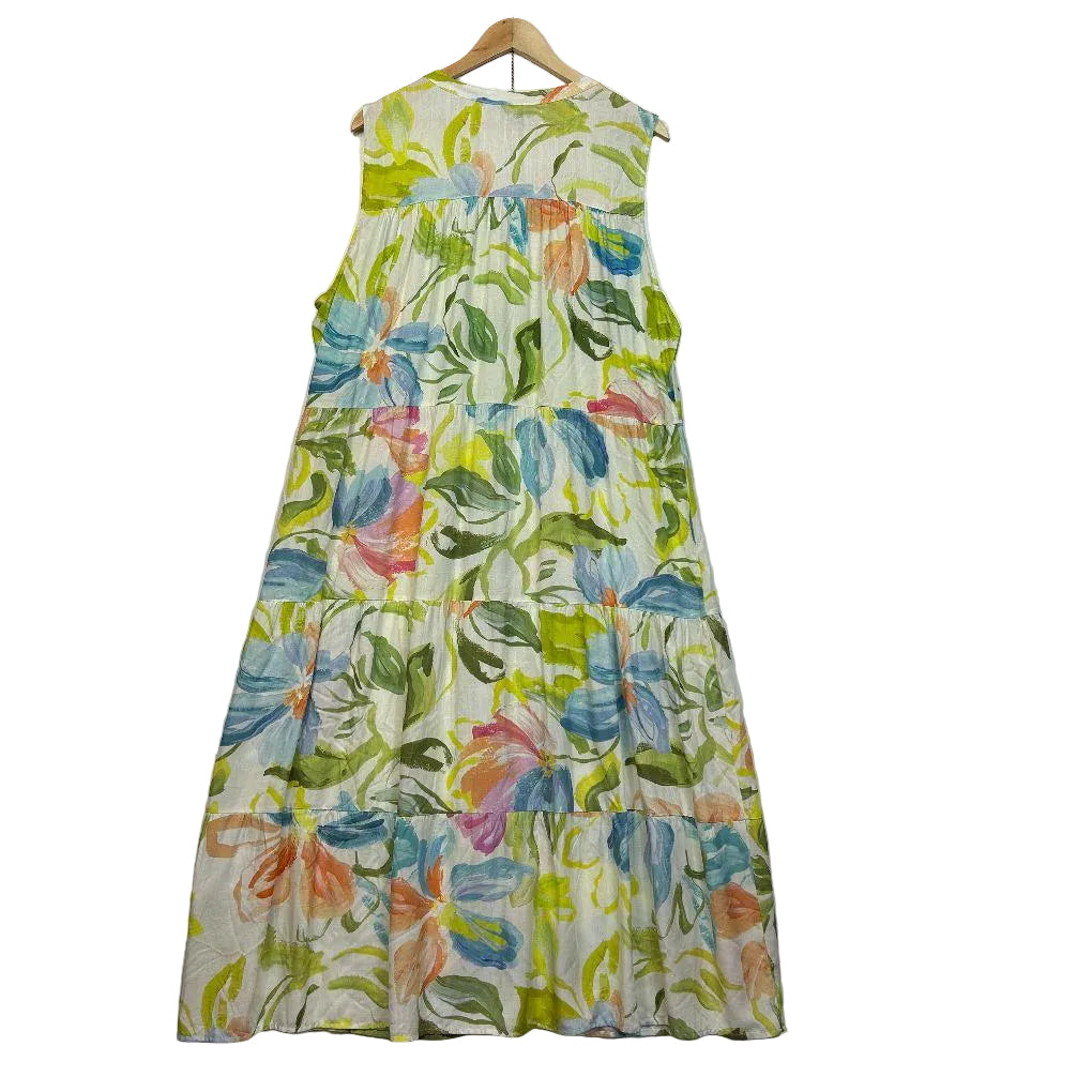 Suzanne Grae Green Multicoloured Dress - Size 20