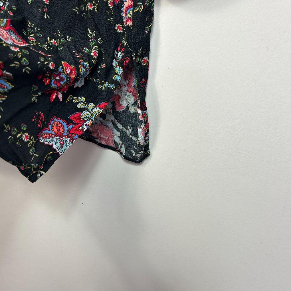 Estelle Black Floral Top - Size 16