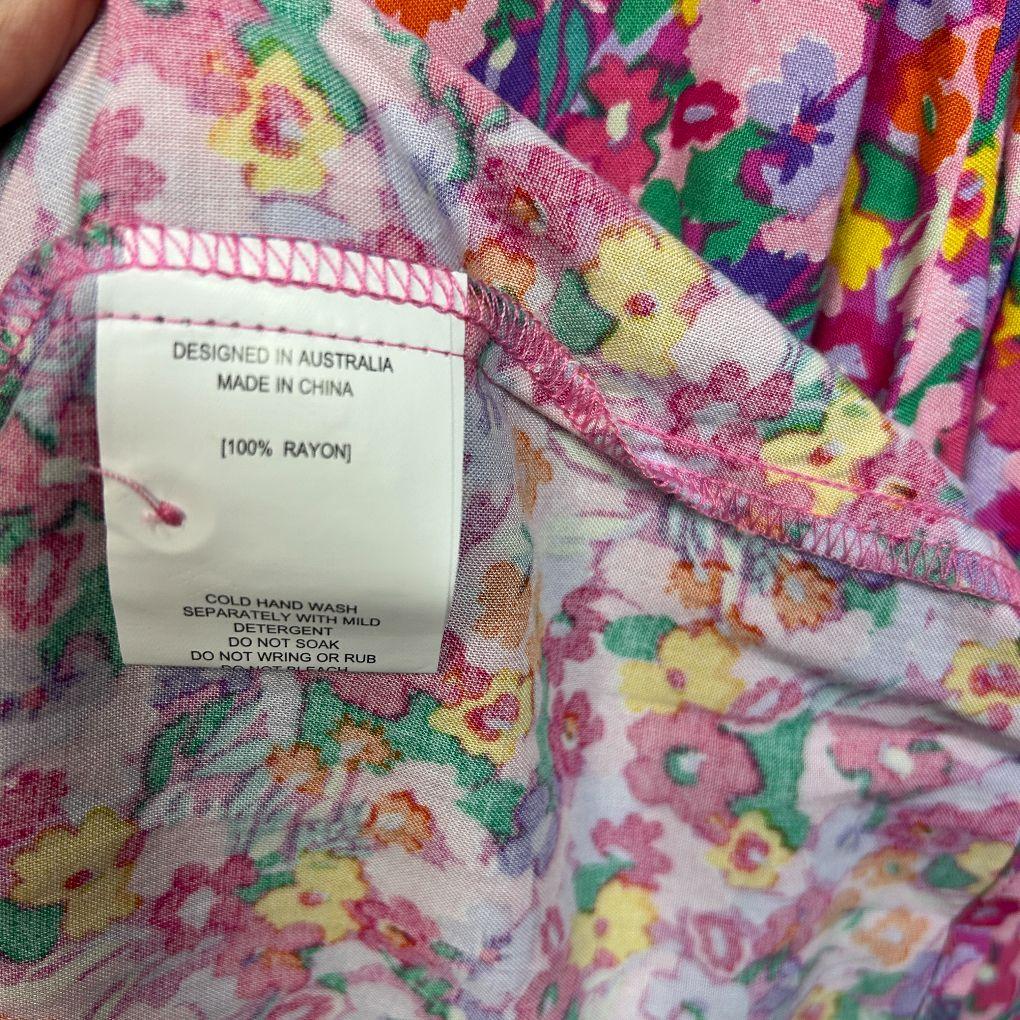 Proud Poppy Pink Multicoloured Dress - Size 16