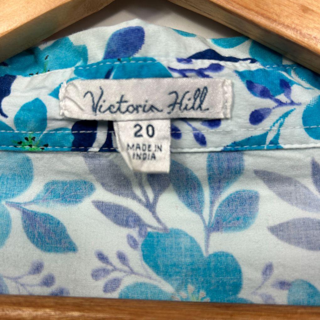 Victoria Hill Blue Cotton Shirt - Size 20