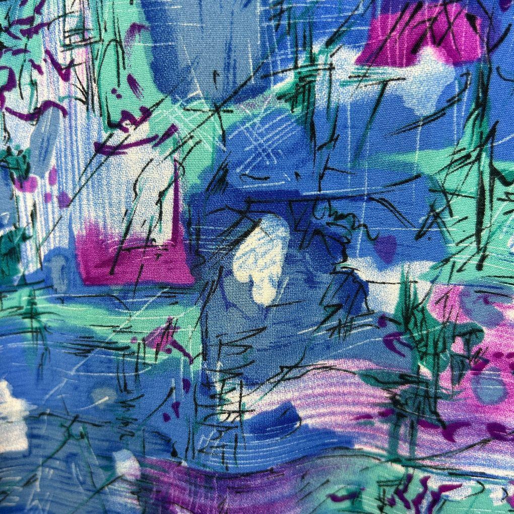 Vintage David Multicoloured Top - Size 18