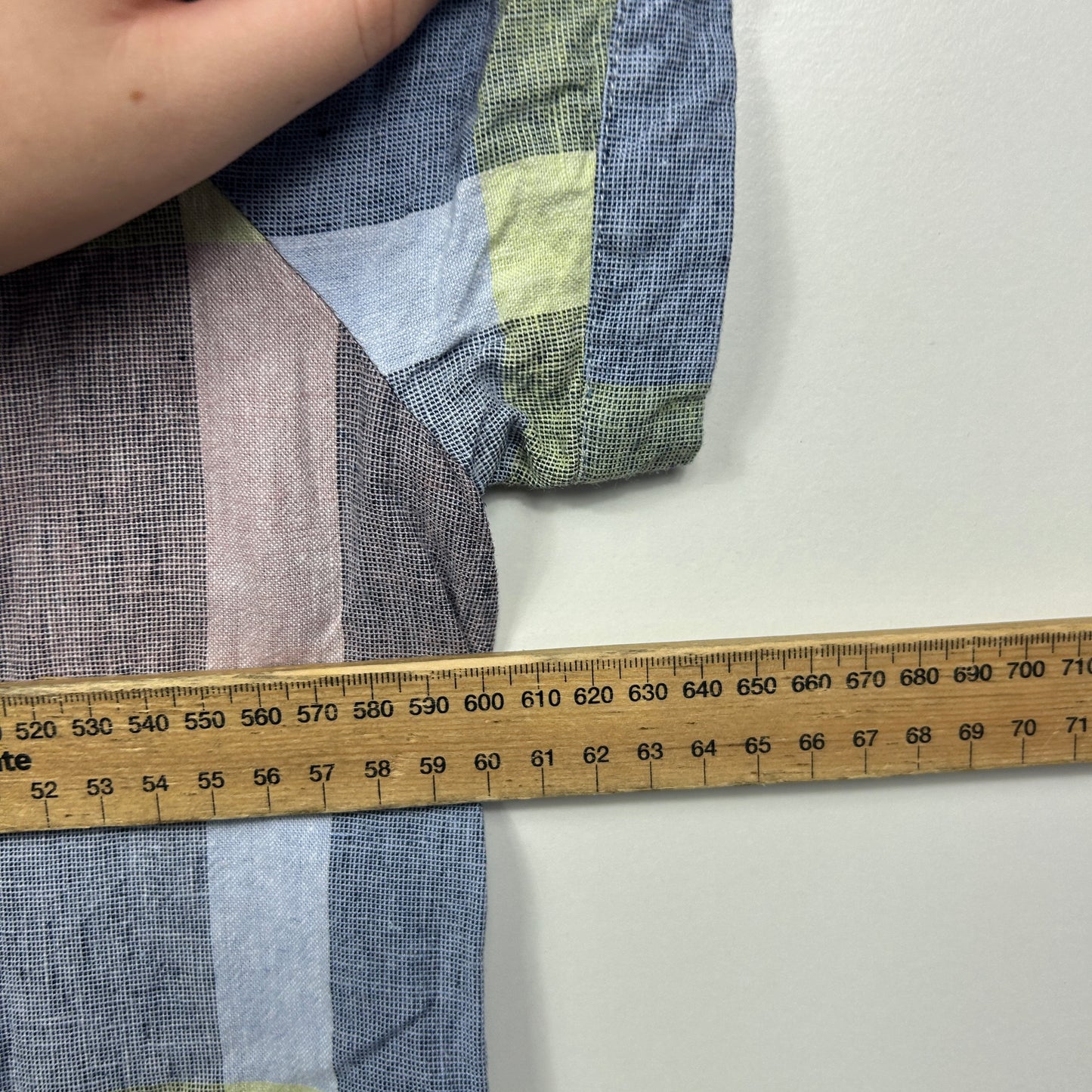 Regatta Linen-Blend Striped Tunic Dress with Pockets - Size 16