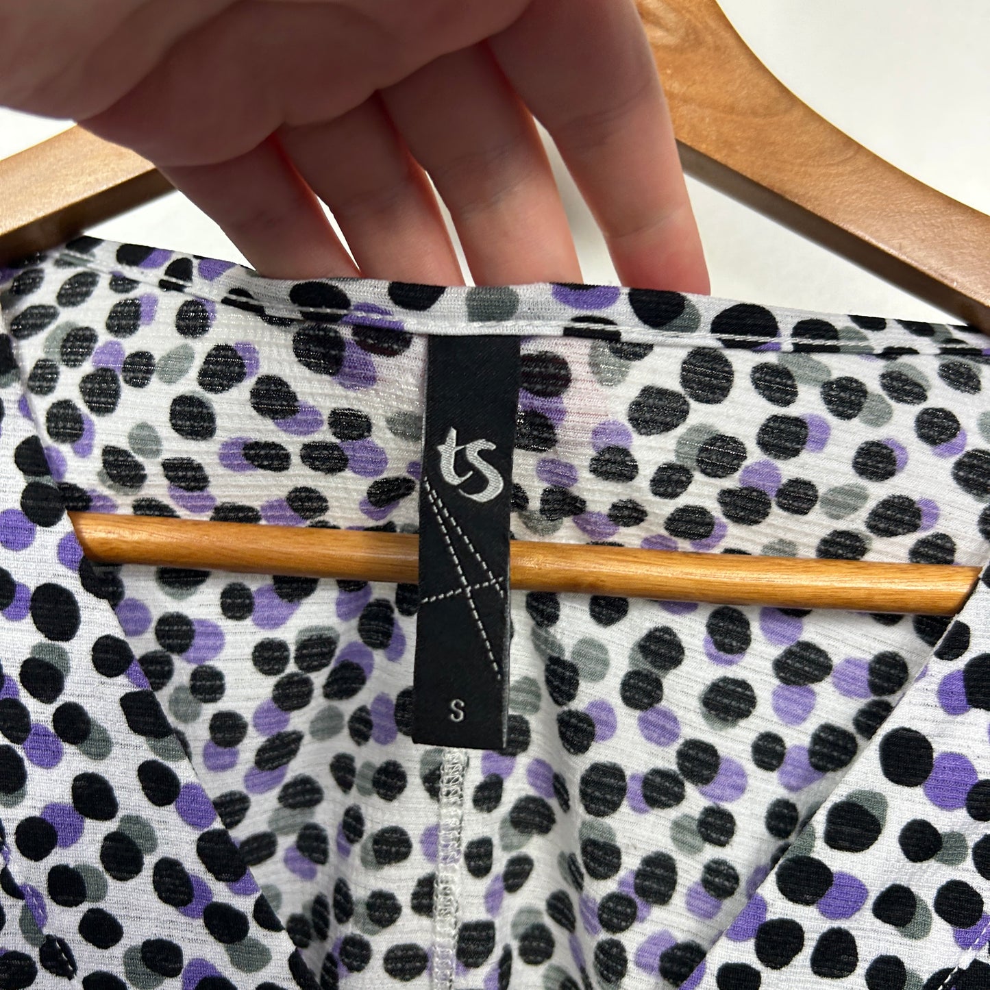 Taking Shape Spotted Print Tunic Top - Size 16/S