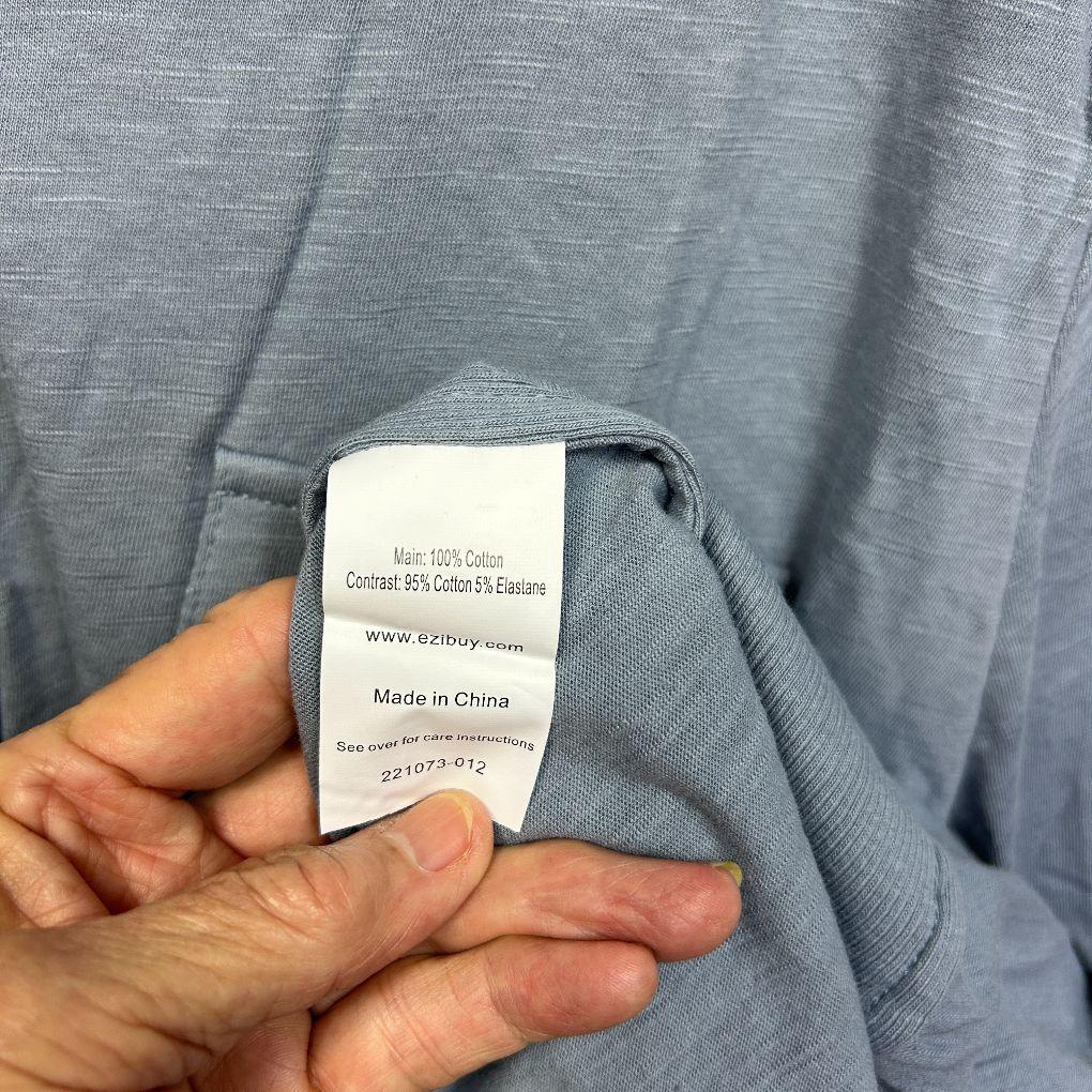 Capture Blue Cotton Top - Size 22