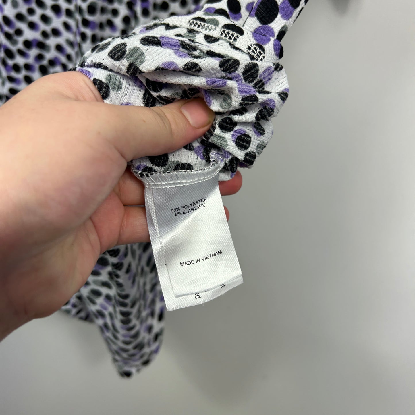 Taking Shape Spotted Print Tunic Top - Size 16/S