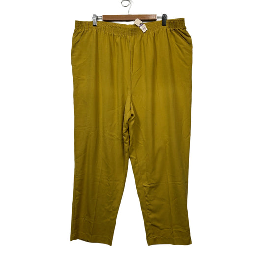 Millers Pants Size 20 Mustard Pockets Elastic Waist New