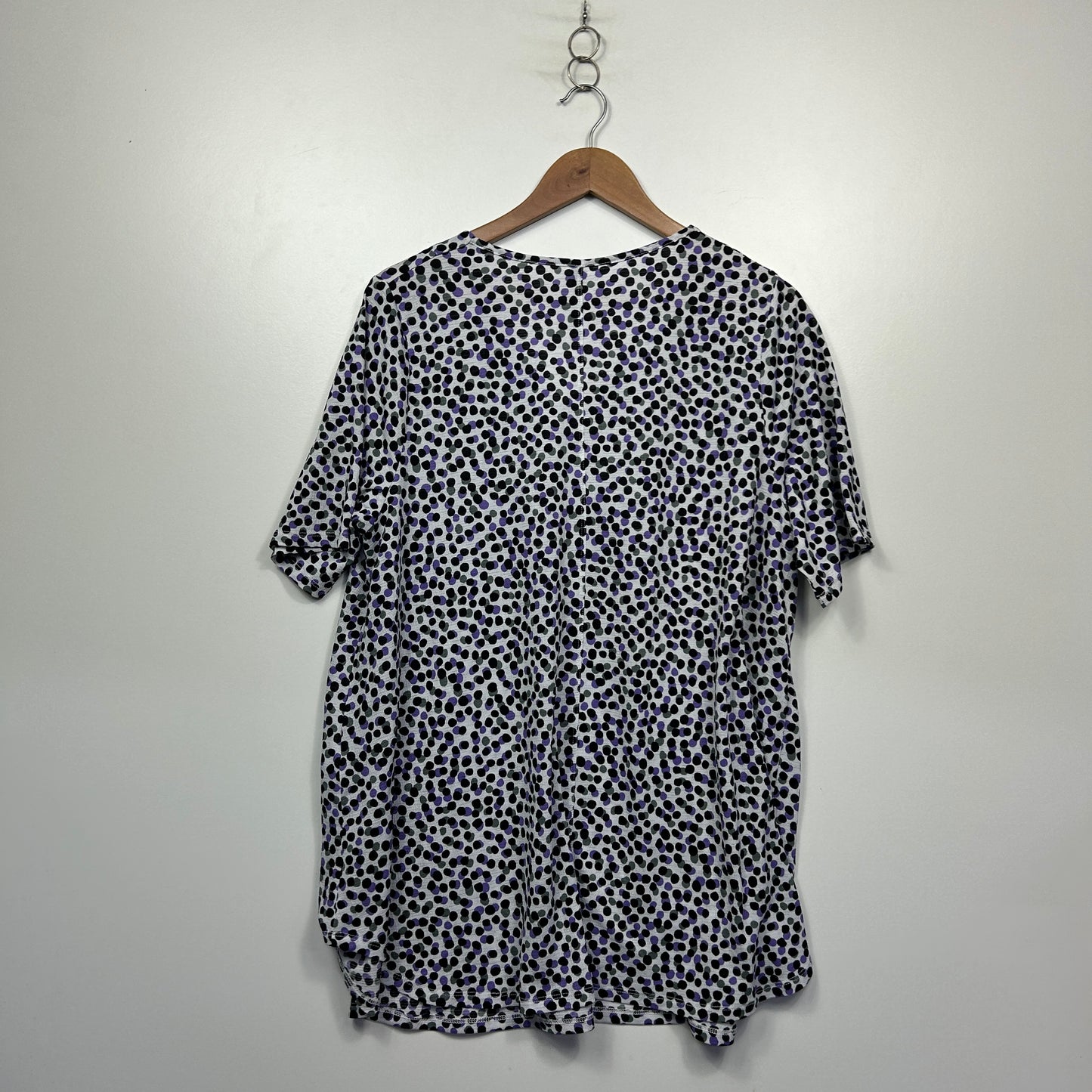 Taking Shape Spotted Print Tunic Top - Size 16/S