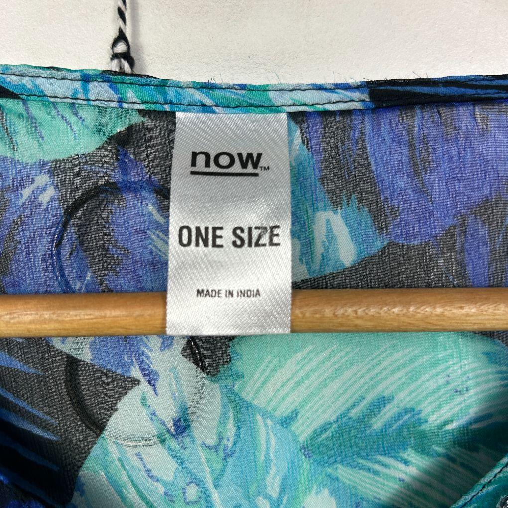 now Blue Teal Kaftan - One Size