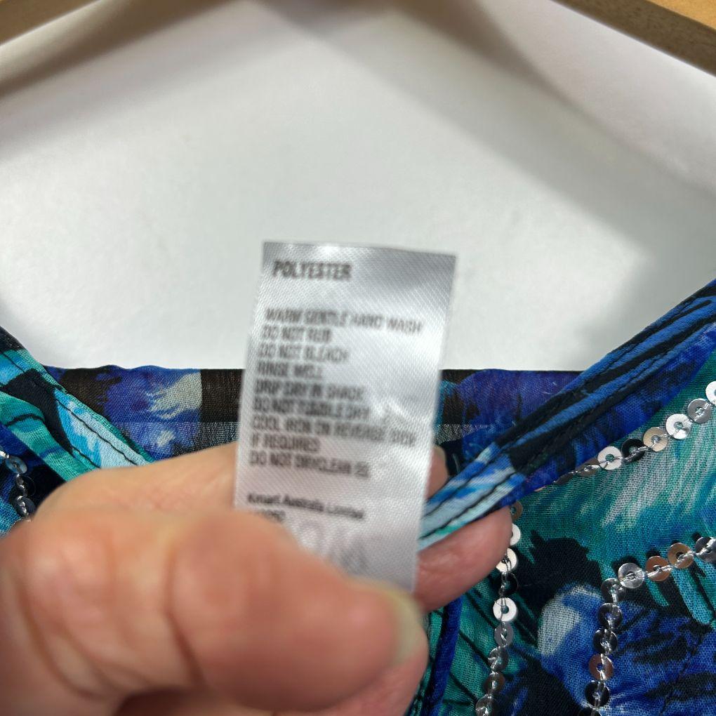 now Blue Teal Kaftan - One Size