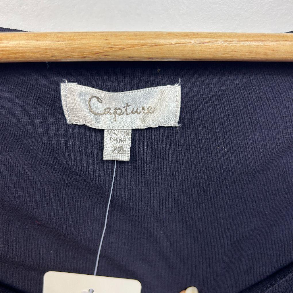 Capture Navy Top - Size 20
