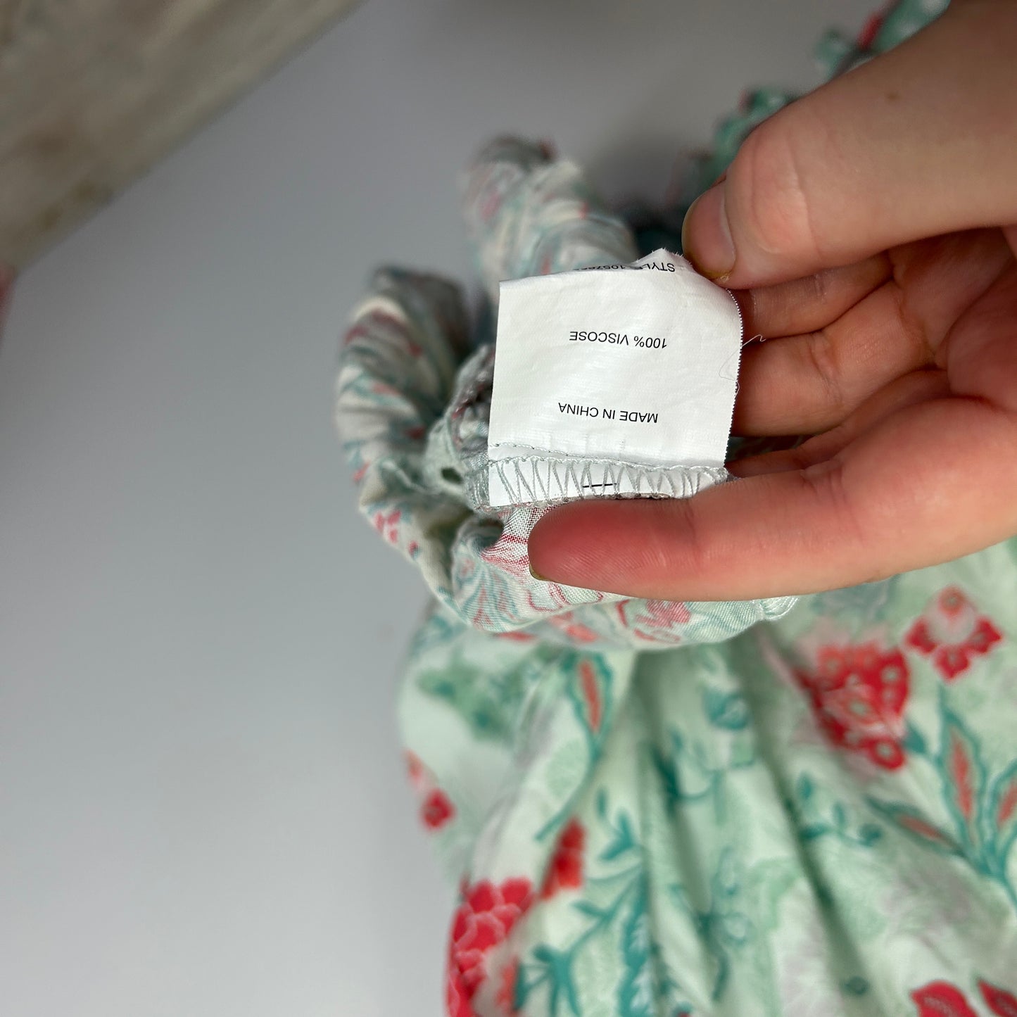 Rockmans Sage Green Floral Print Boho Dress - Size 18