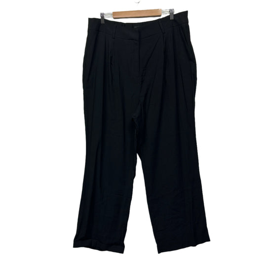 City Chic Pants Size 16 Small Plus Black Pockets Viscose Blend