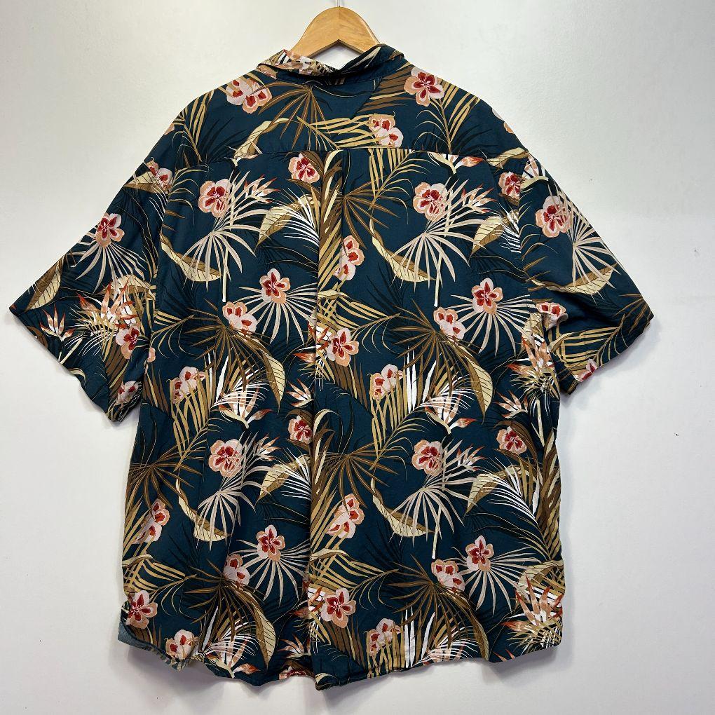 Mr Big Teal Cotton Shirt - Size 7XL