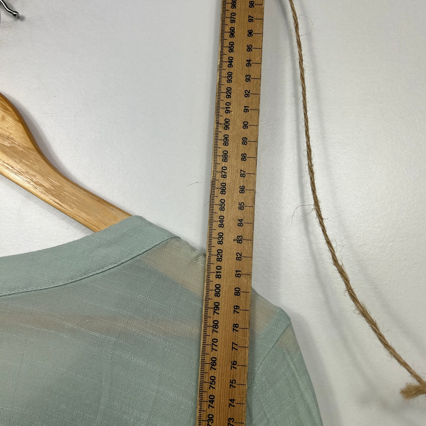 Avella Sage Green Shimmer Tunic Top - Size 18