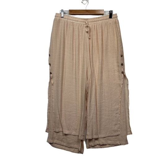 La Mode Plus Size 16 18 Cotton Blend Layered Drawstring Waist