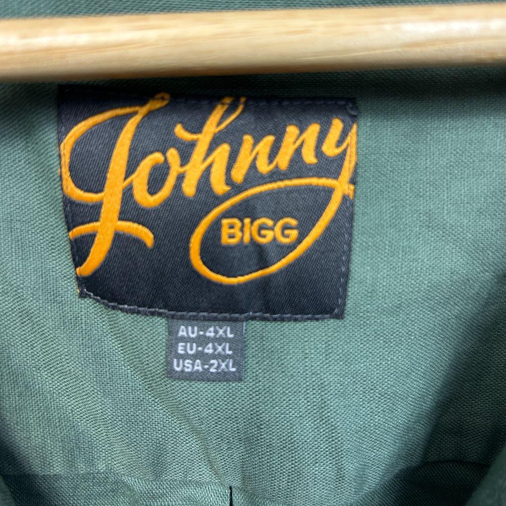 Johnny Bigg Green Linen Shirt - Size 4XL