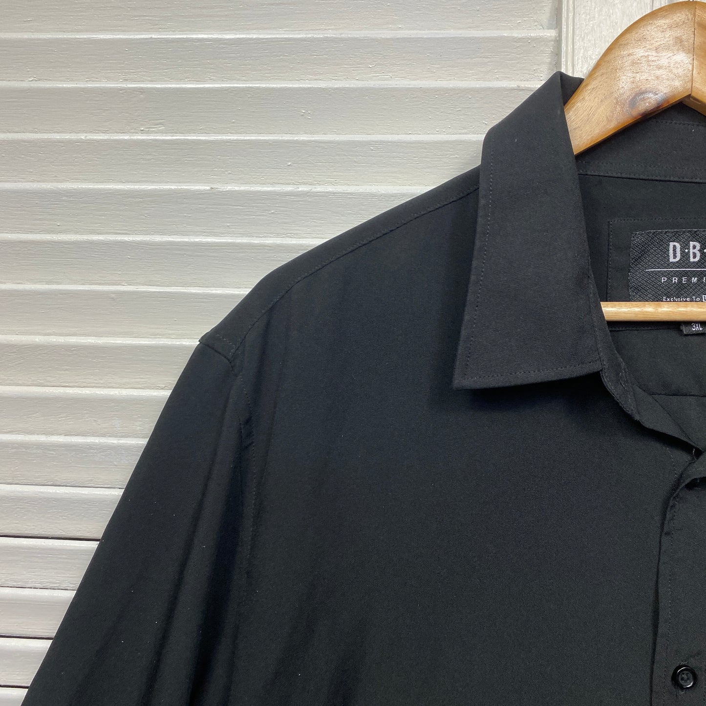 DBK Men's Shirt Size 3XL Long Sleeve Black