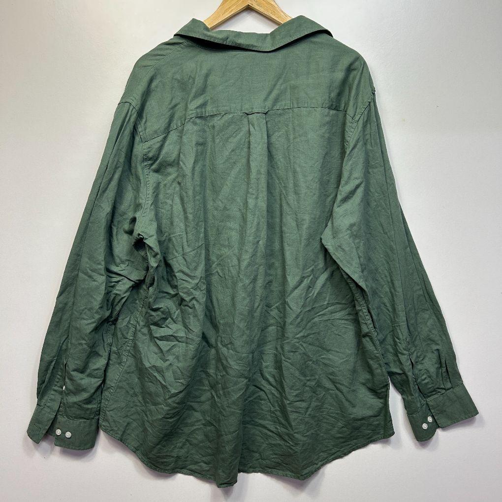 Johnny Bigg Green Linen Shirt - Size 4XL