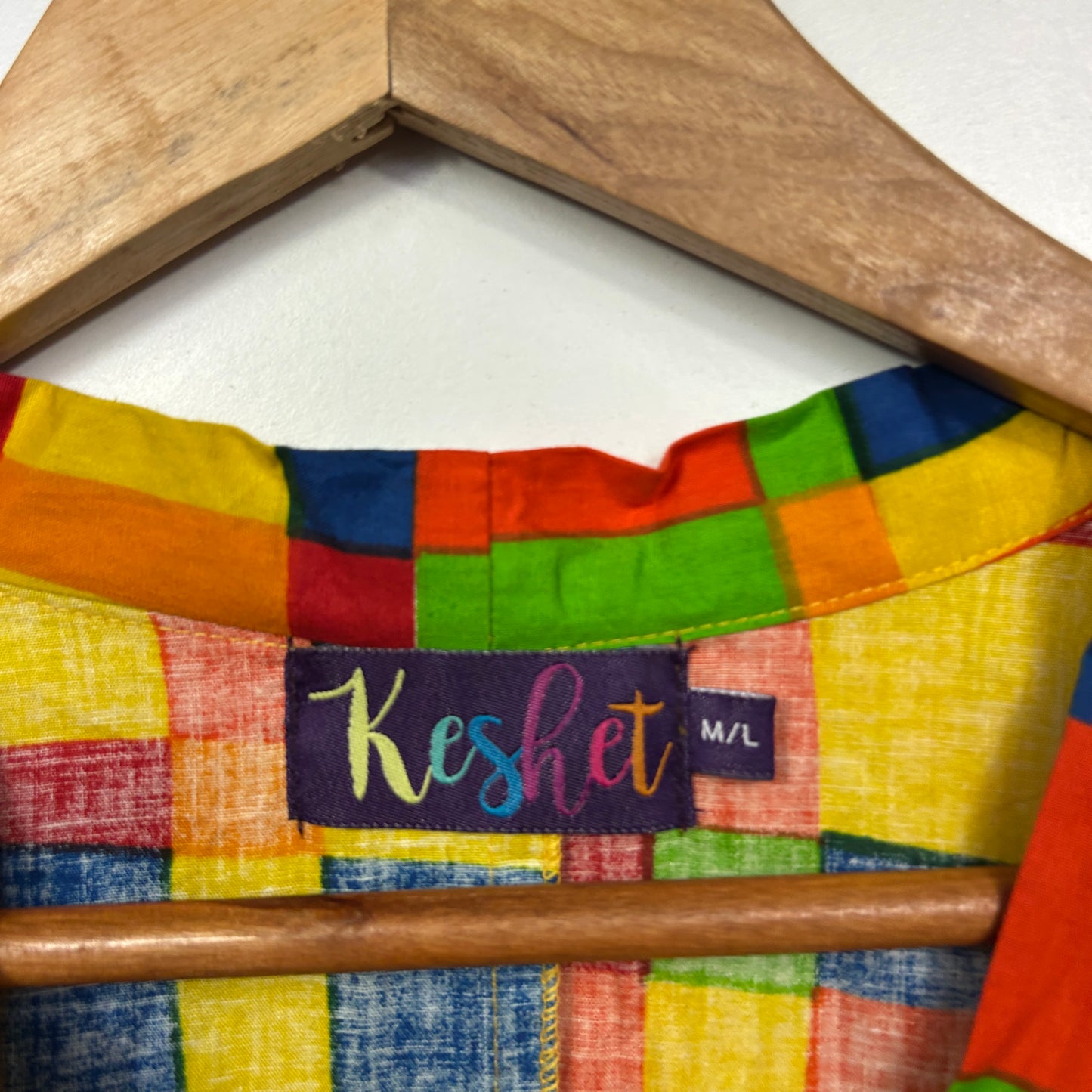 Keshet Vibrant Colour Block Tiered Dress - Size M/L