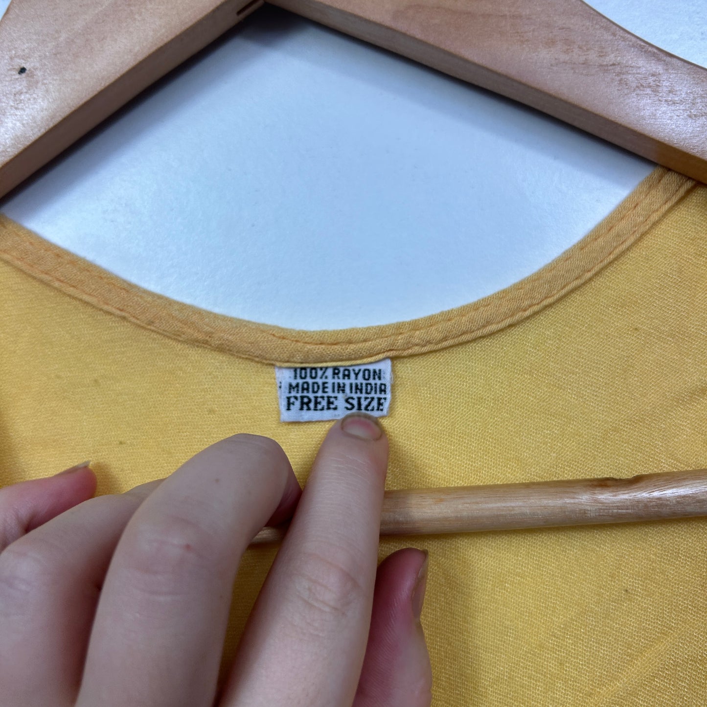 Tie-Dye Maxi Dress with Hand-Painted Botanical Details - One Size