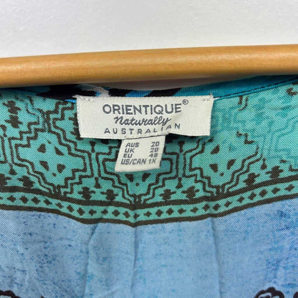 Orientique Teal Top - Size 20