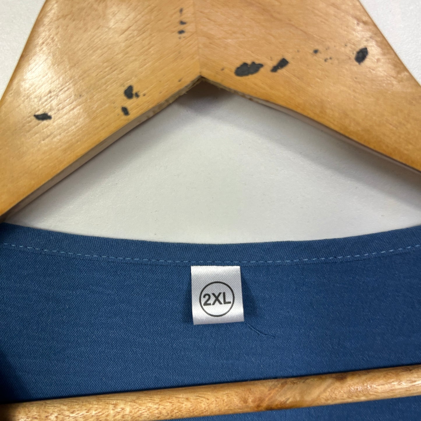 Navy Blue Tiered Ruffle Bell Sleeve Tunic Top - Size 2XL