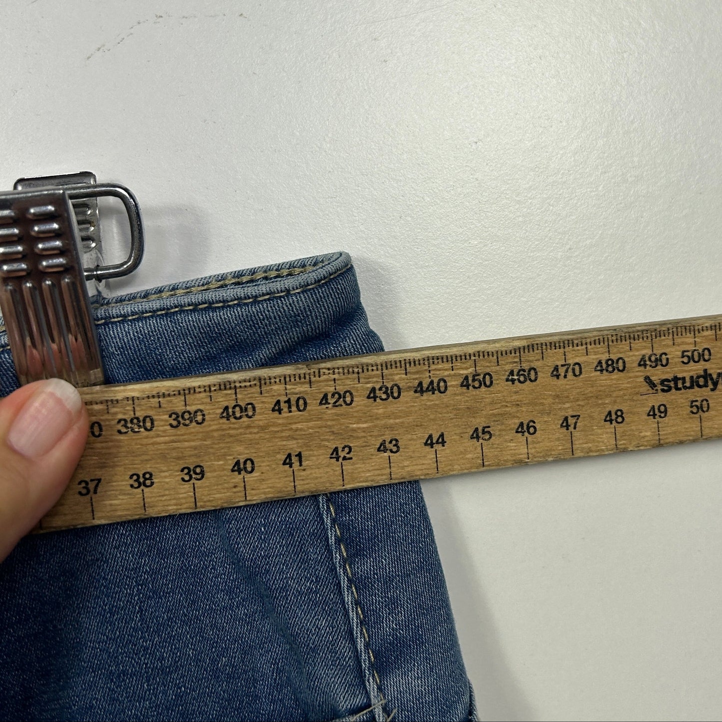 Regatta Navy Blue Denim Bermuda Shorts - Size 14