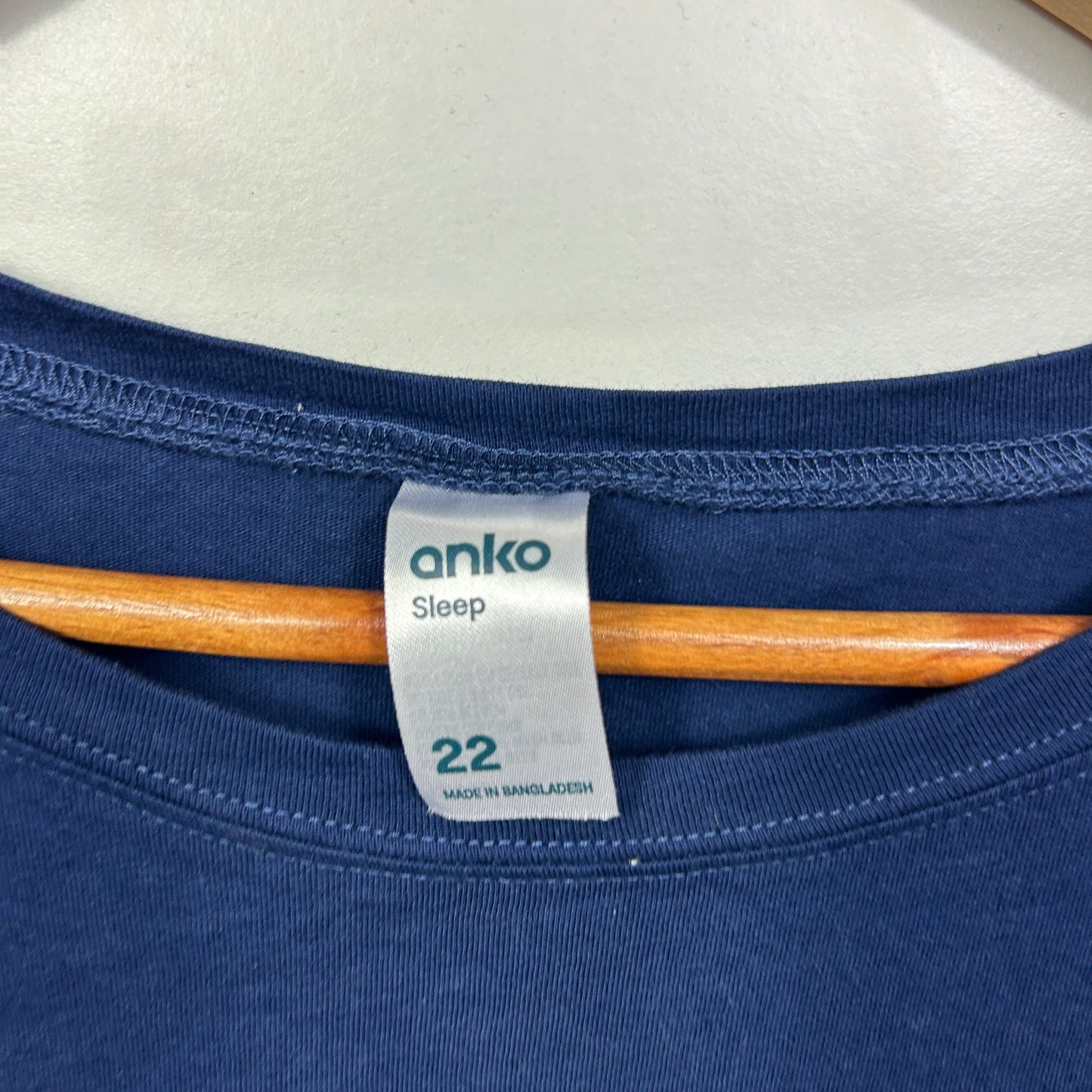 Anko Sleep Navy Blue Oversized Sleep Tee - Size 22