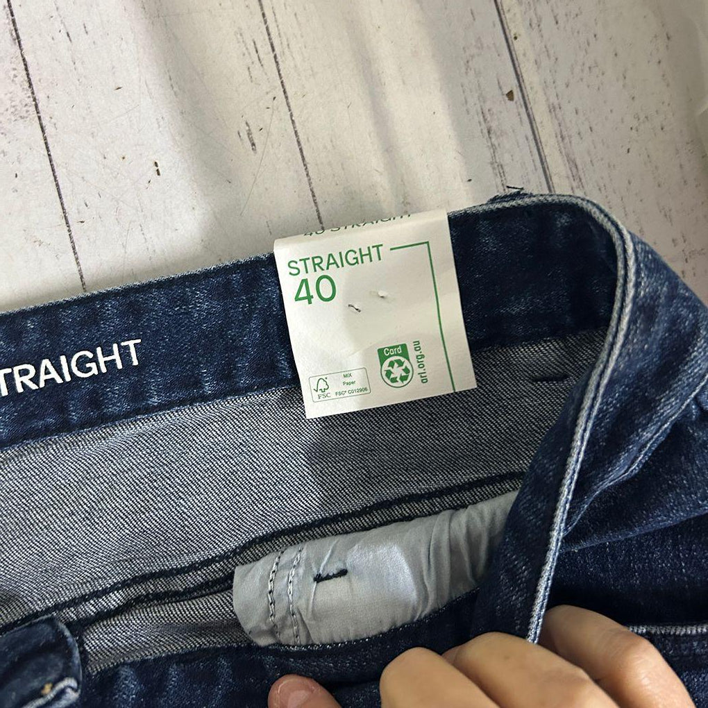 AXL+CO Blue Straight Jeans - Size 40