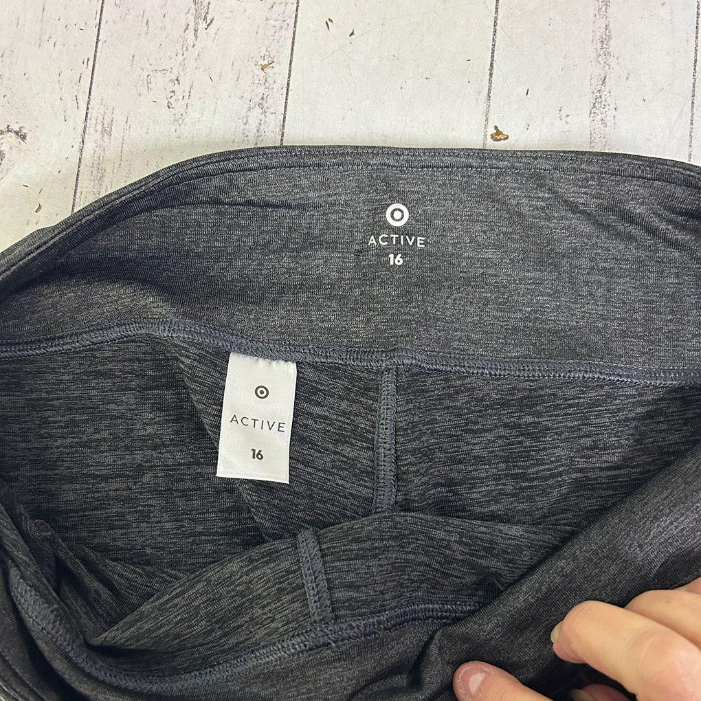 Target Active Grey Activewear Leggins - Size 16