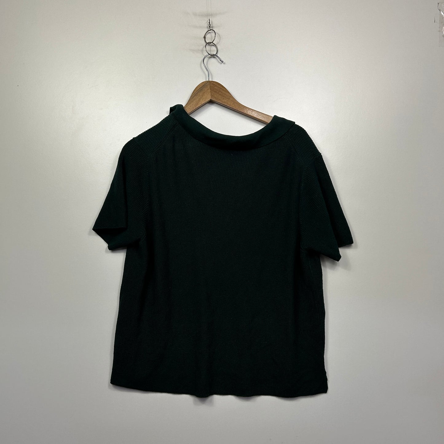 Target Forest Green Textured Ribbed Knit Top - Size XXL