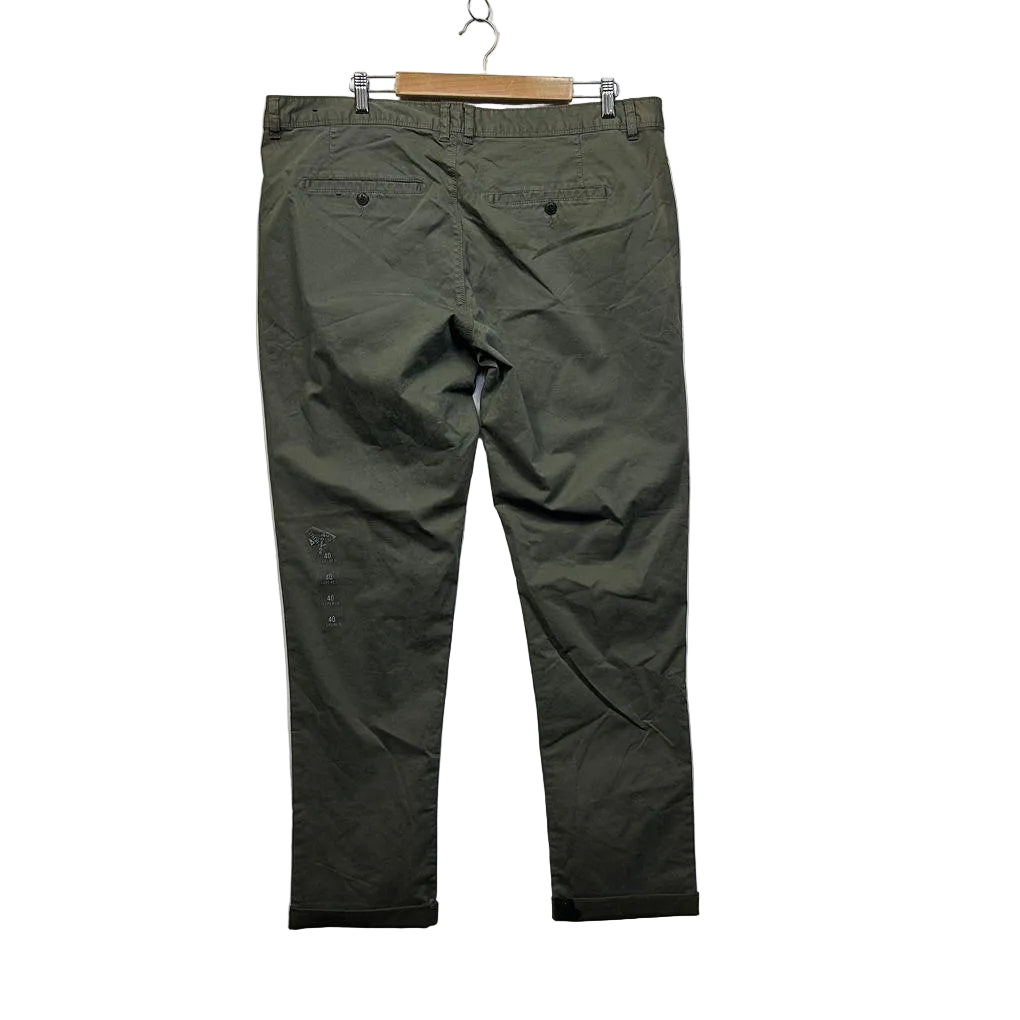 Connor Khaki Cotton Pants - Size 40