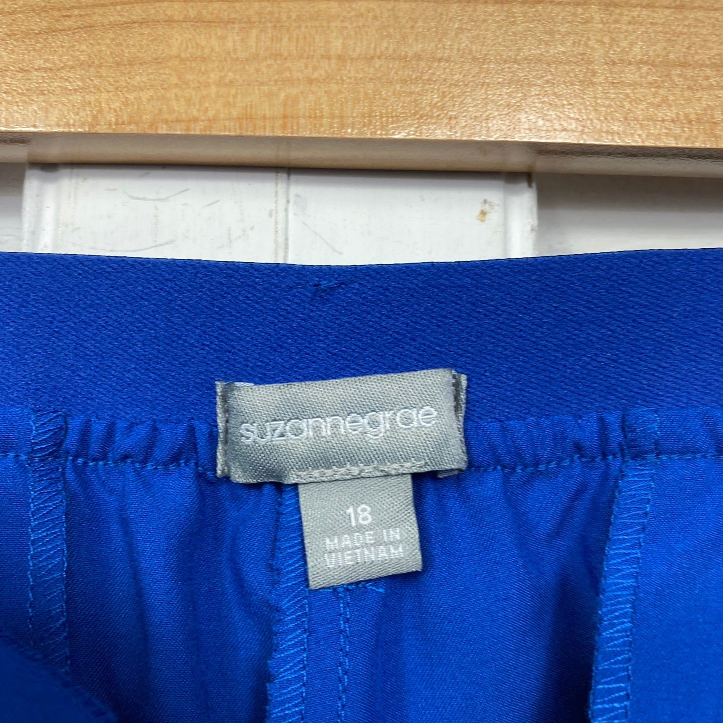 Suzanne Grae Pants Size 18 Plus Blue Pockets