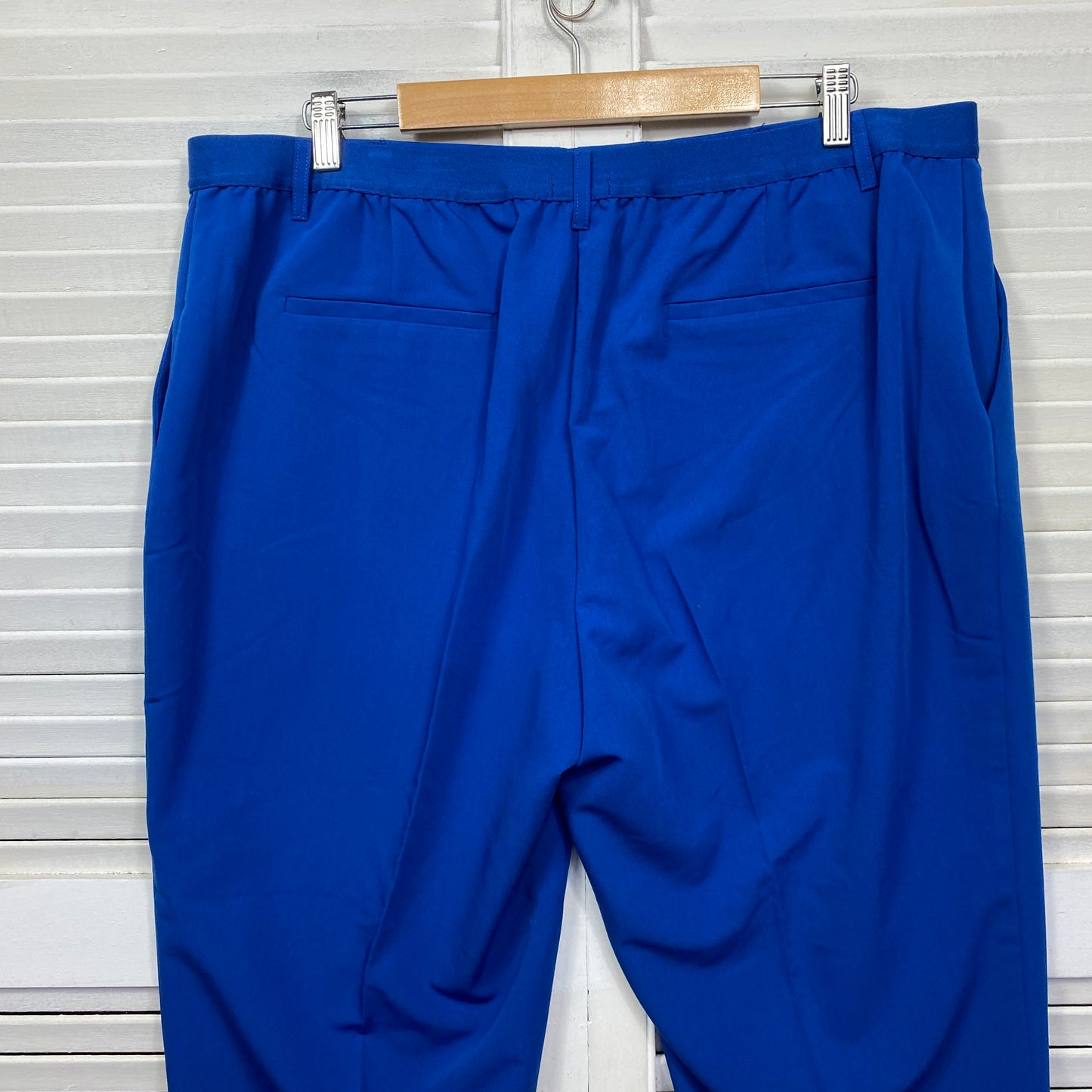 Suzanne Grae Pants Size 18 Plus Blue Pockets