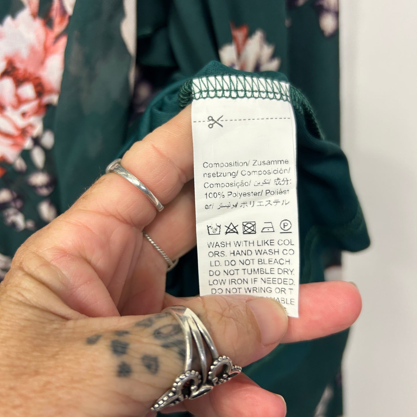 Shein Curve Maxi Dress Size 5XL 20 22 24 Green Floral Cocktail