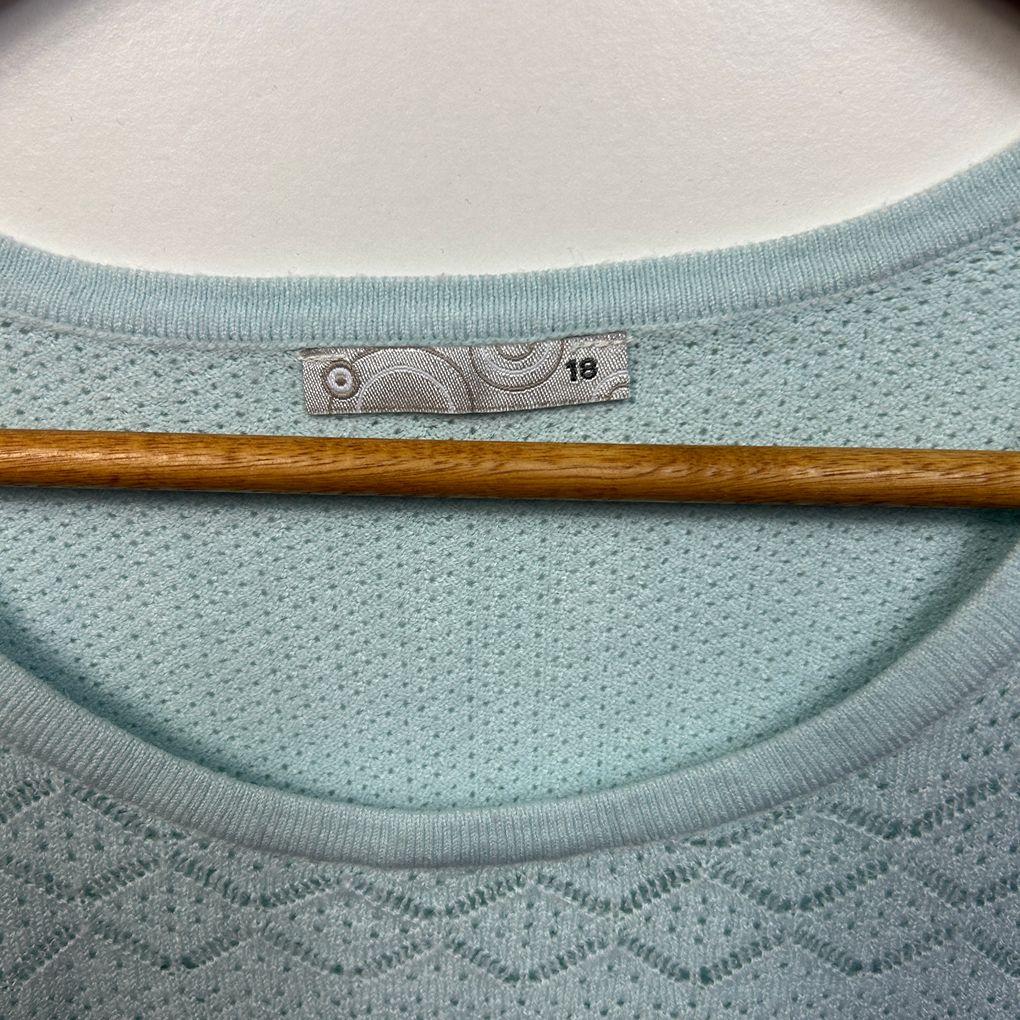 Target Blue Cotton Knit Top Jumper - Size 18