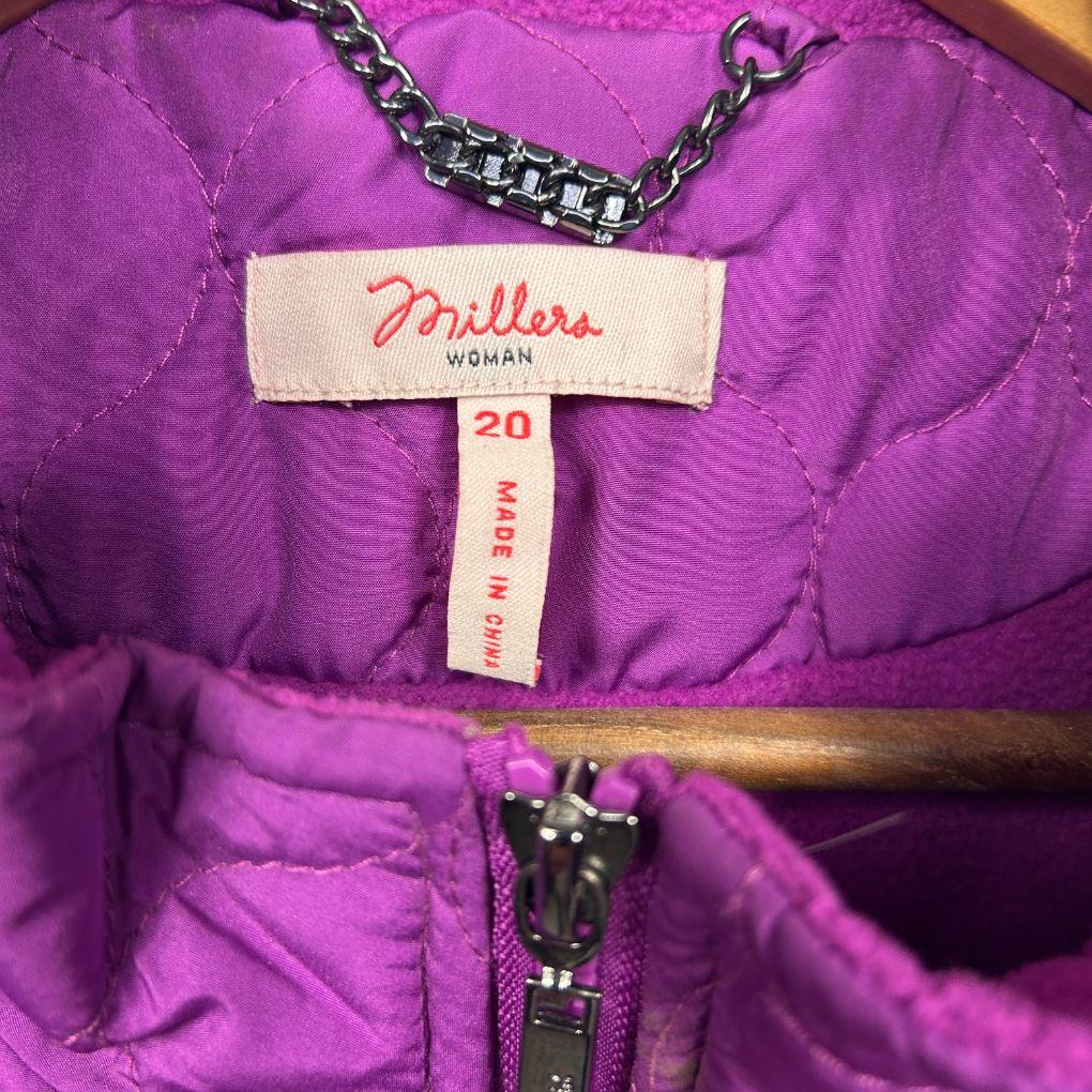 Millers Purple Puffer Vest - Size 20