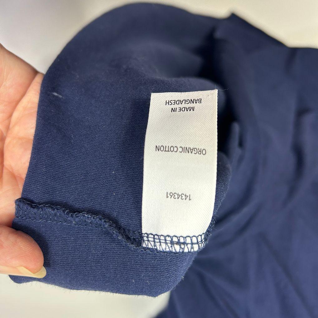 Avella Navy Cotton Tee Top - Size 24