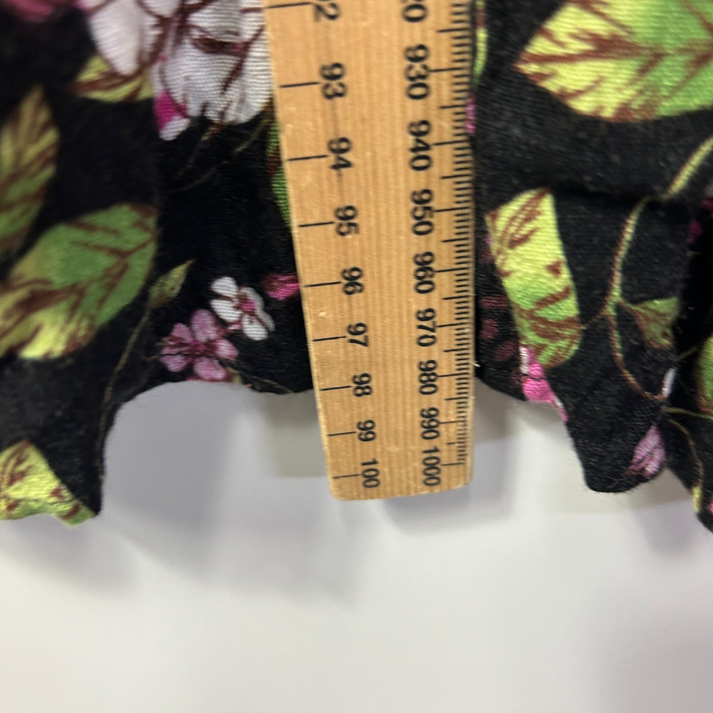 Rivers Dress Size 20 Black Floral Shift Short Sleeve Viscose
