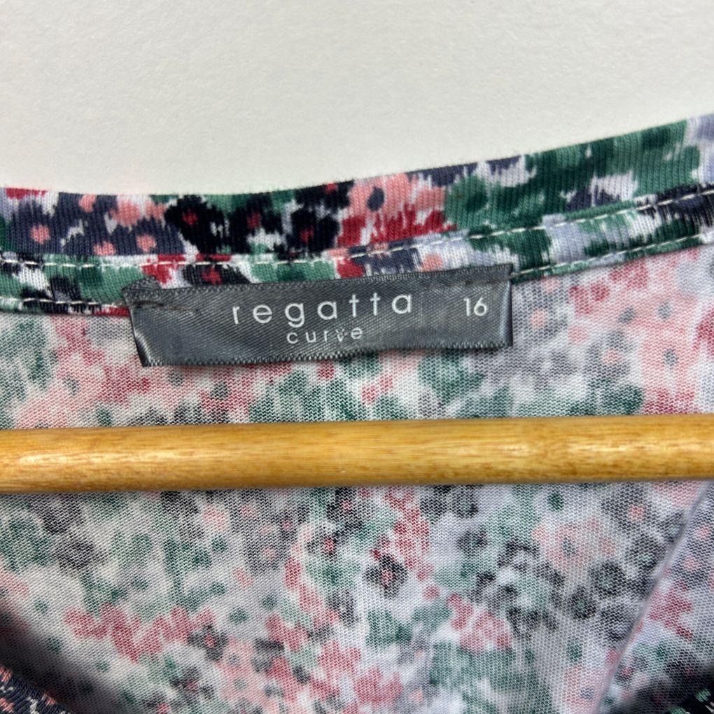 Regatta Curve Multicoloured Cotton Top - Size 16