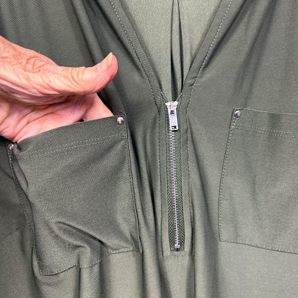 Katies Olive Blouse - Size 2XL