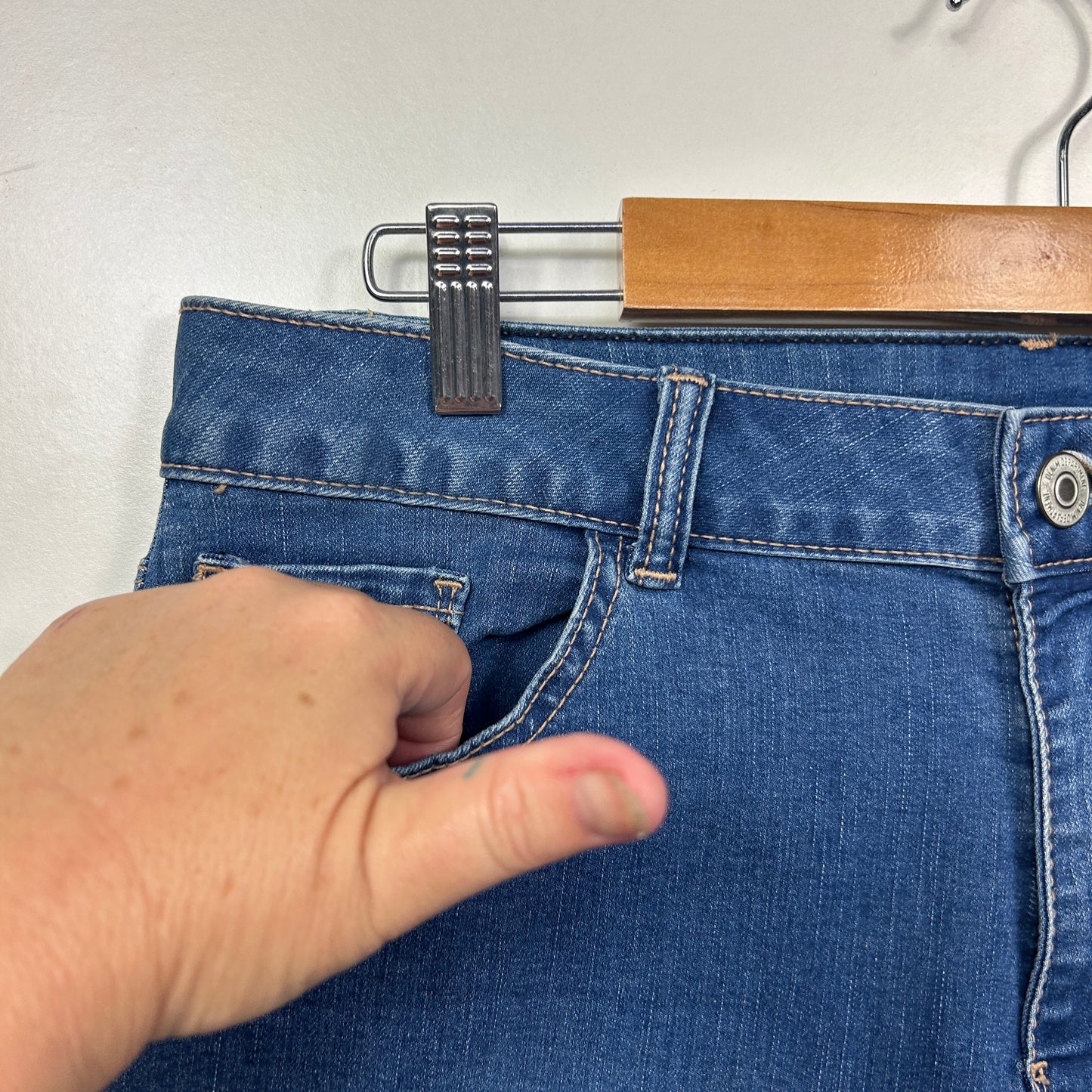 Anko Denim Shorts with Rolled Cuffs - Size 14