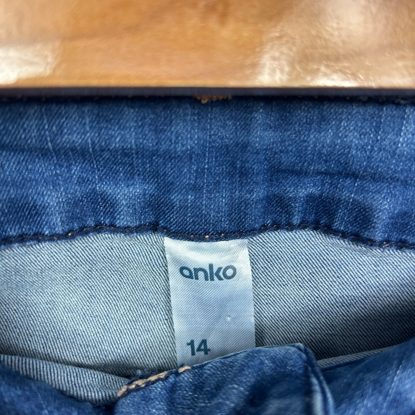 Anko Denim Shorts with Rolled Cuffs - Size 14