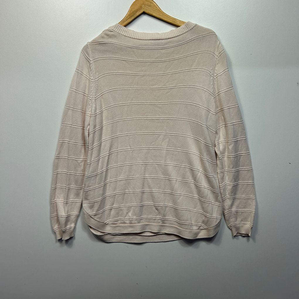 Rivers Cream Cotton Knit Jumper - Size L