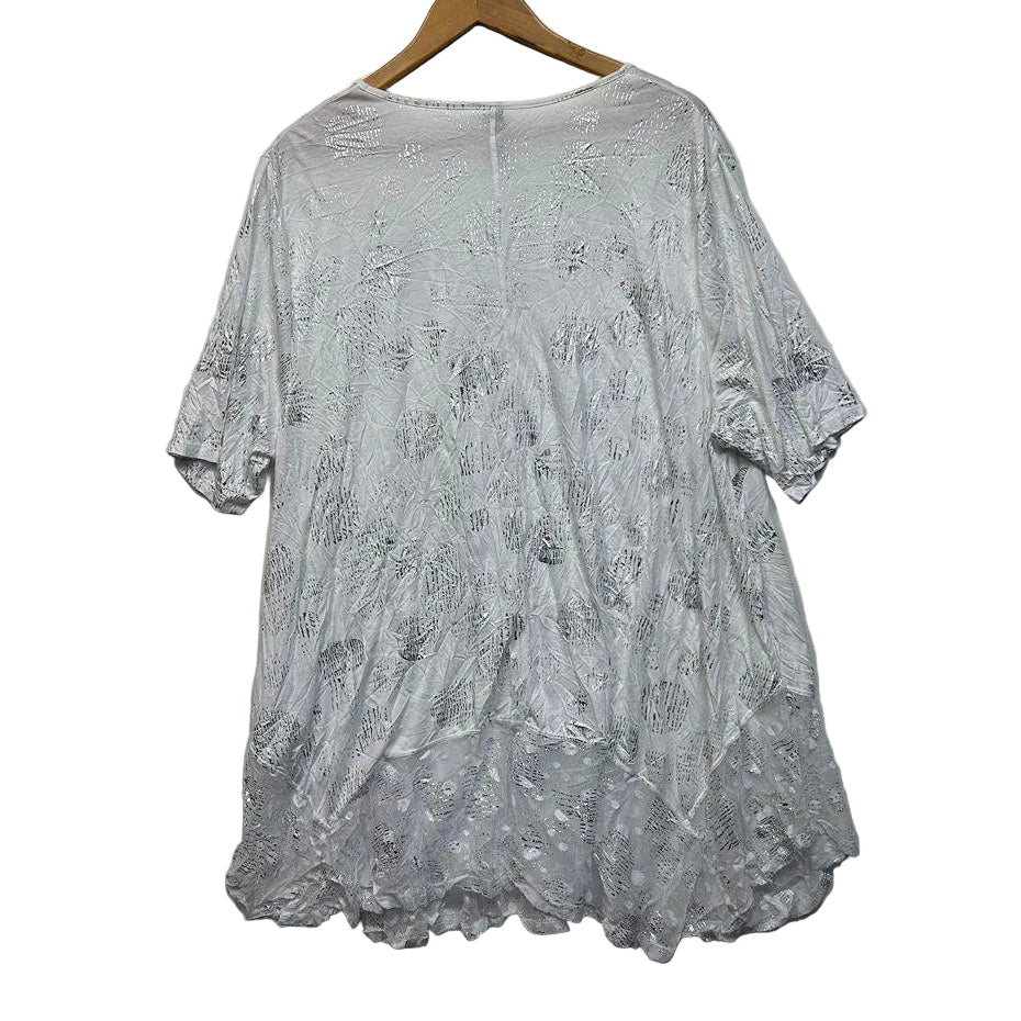 Taking Shape White Tunic Top - Size 20