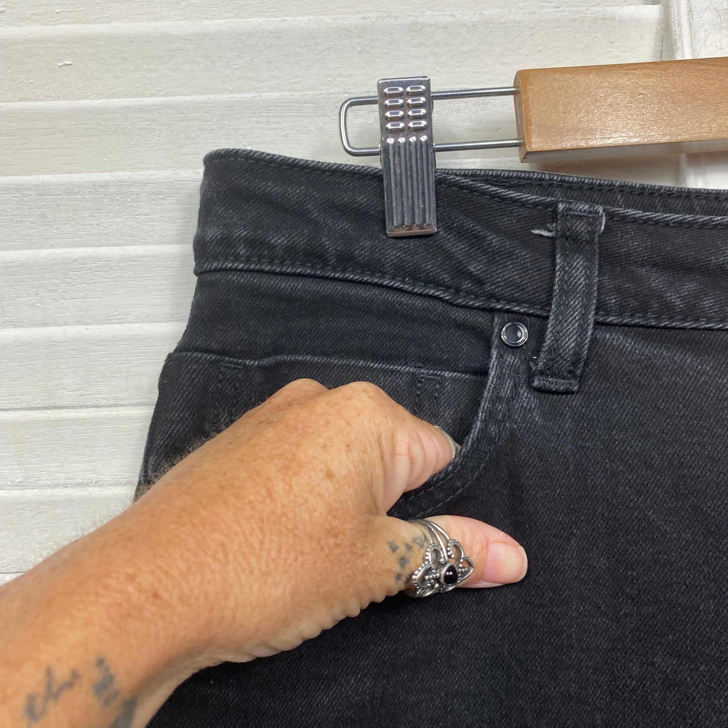 Target Jeans Size 16 Plus Denim Black Pockets