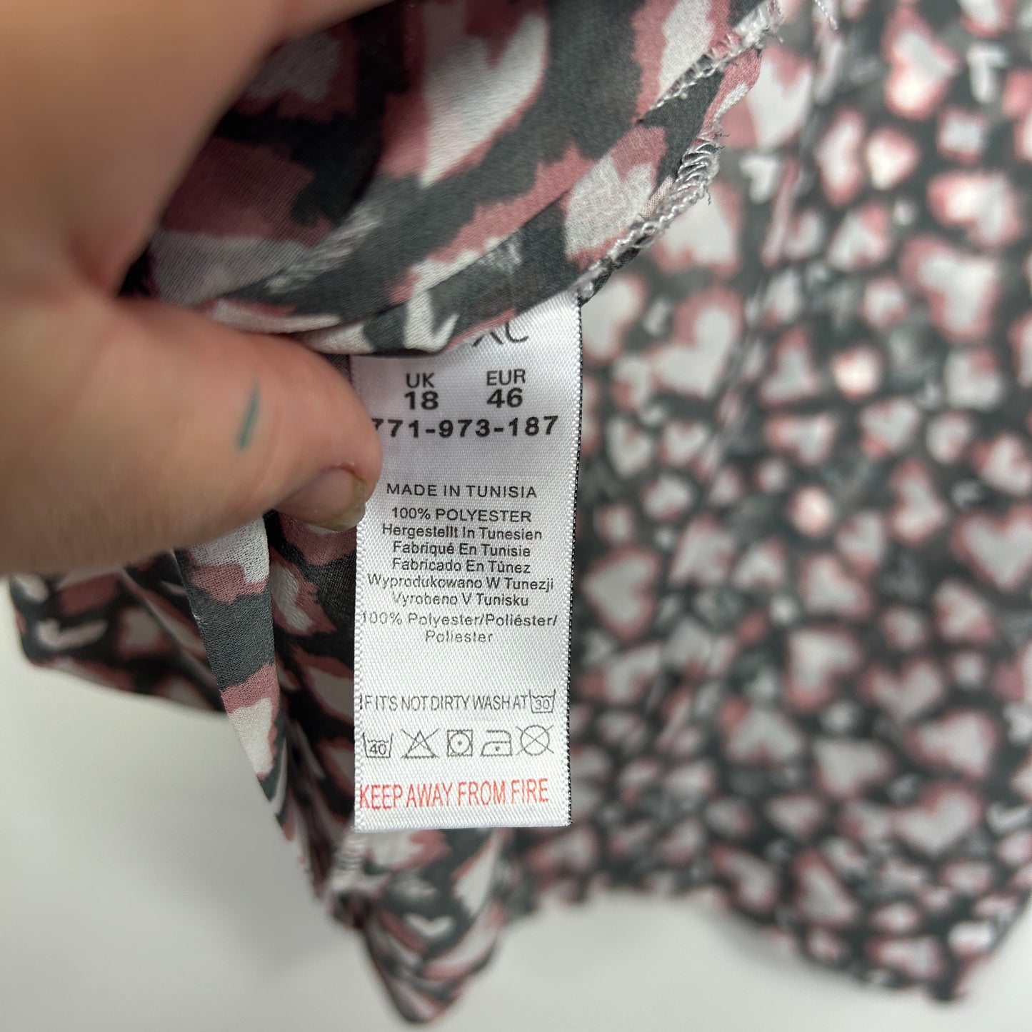 Next Leopard Print Top with 3/4 Sleeves - Size 18