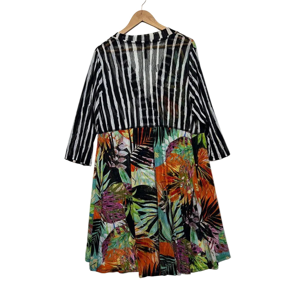 Taking Shape Multicoloured Jacket Top - Size 18/M