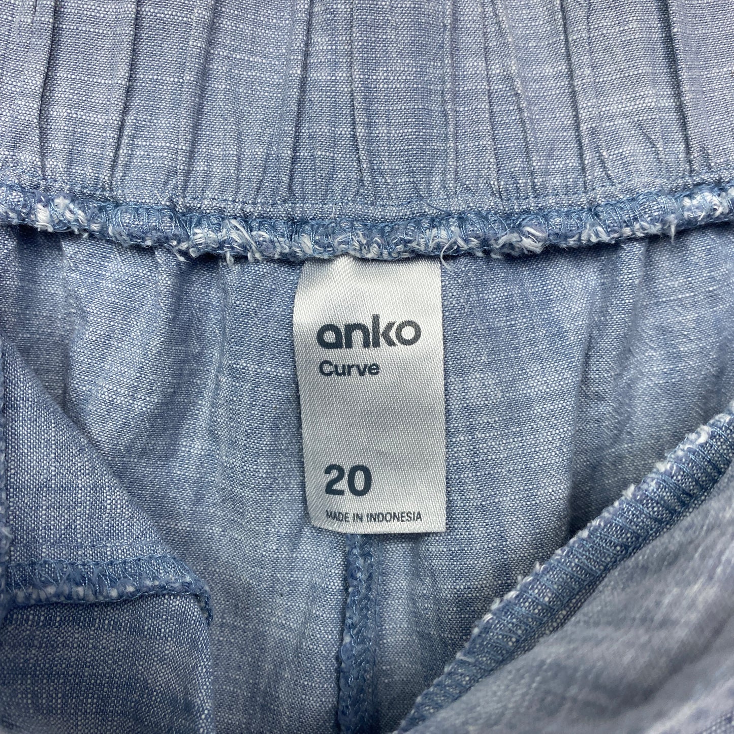 Anko Shorts Size 20 Blue Pockets 100% Cotton