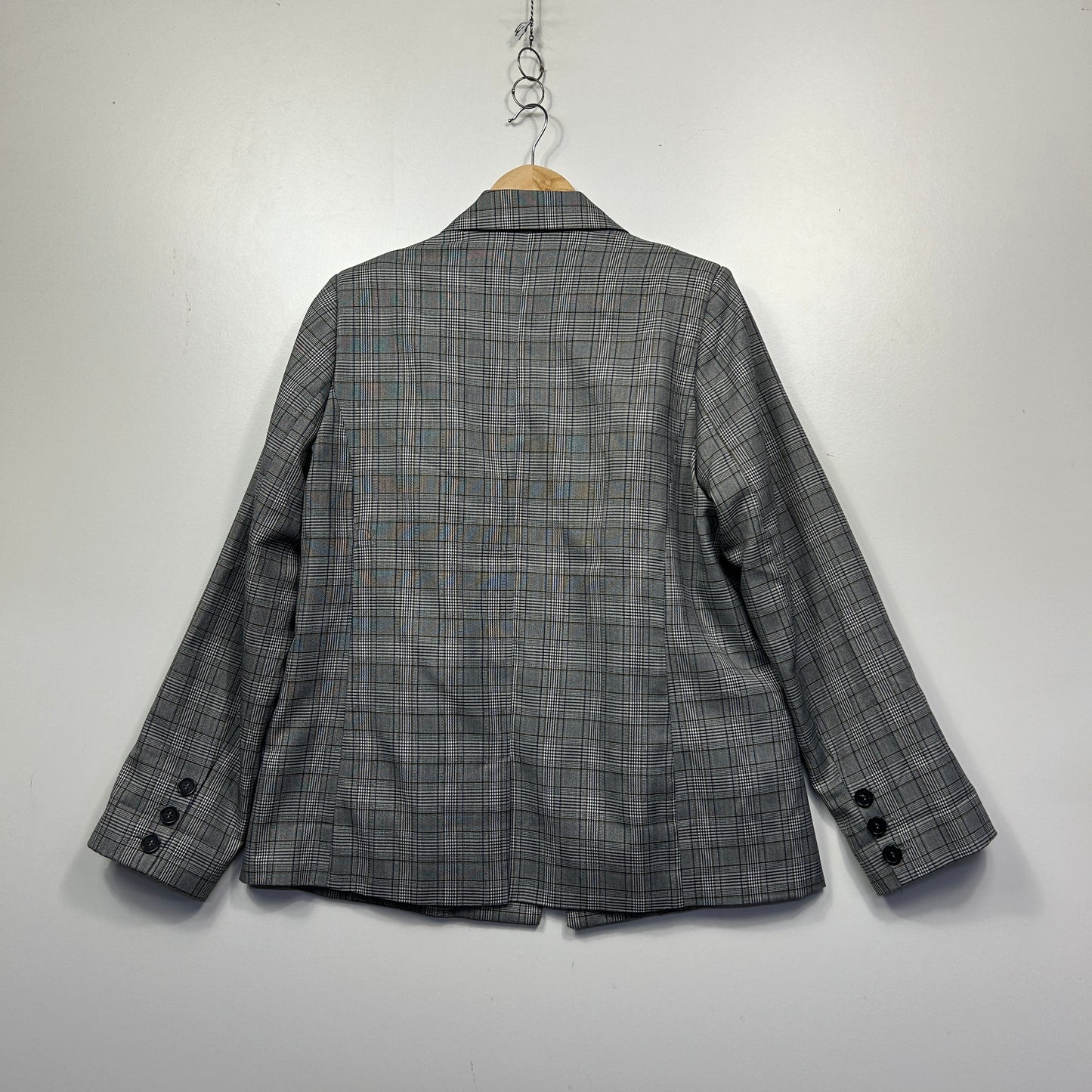 Cotton On Black and White Check Blazer - Size 14